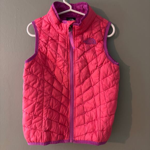 North Face Thermoball Kids Quilted Zip Up Vest - Picture 1 of 5